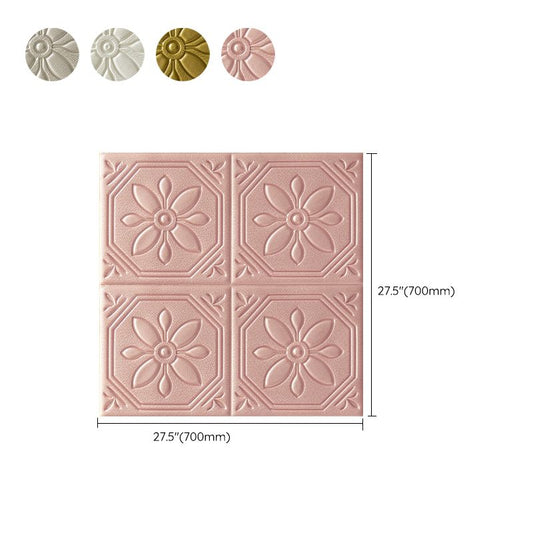Rynx | Modern Wall Panel Floral 3D Print Peel and Stick Waterproof Wall Panels