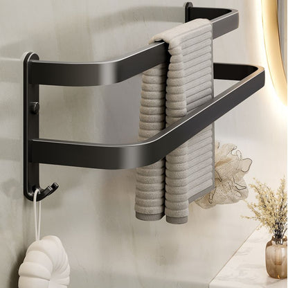 Rynx | Modern Bathroom Accessories Set Black Bath Shelf Bath Accessories Set