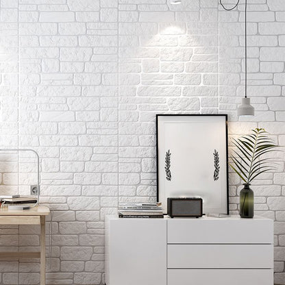 Rynx | Industrial 3D Brick Wall Plank Bathroom Living Room Wall Panel Set of 10