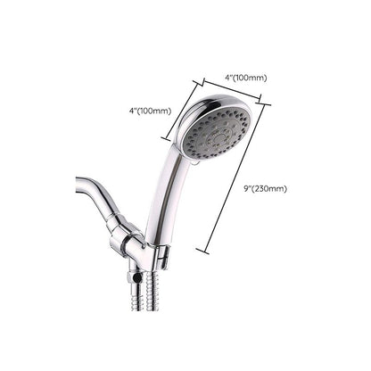 Rynx | Round Handheld Showerhead in Silver Leak-Resistant Wall-Mounted Showerhead