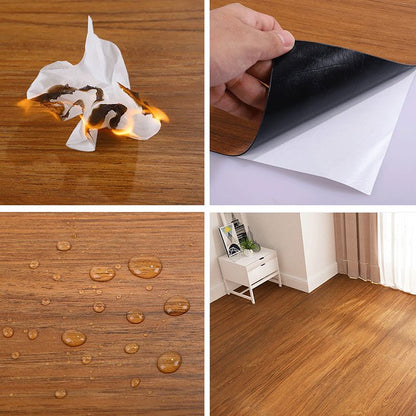 Rynx | Modern Vinyl Floor Planks Self-Adhesive Wood Look Embossed PVC Flooring