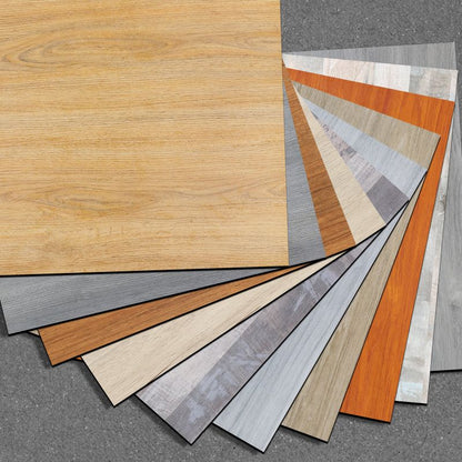 Rynx | Modern PVC flooring Peel and Stick wood look embossed vinyl floor tiles