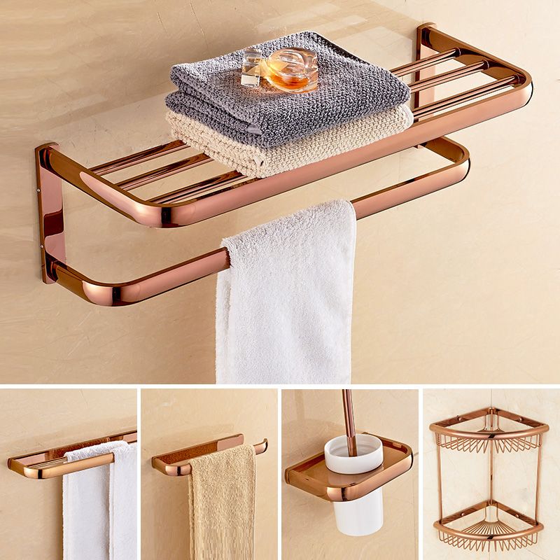 Rynx | 5-piece Vintage Bathroom Accessory Set Brass Fittings Set