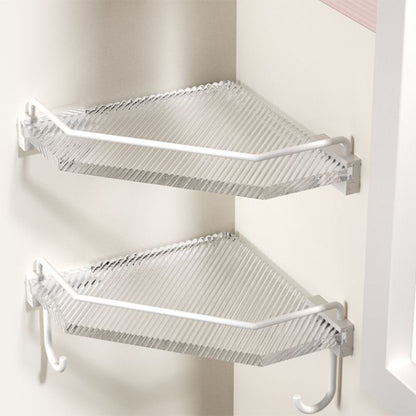 Rynx | White metal and acrylic bathroom accessories as single item or in set with bathroom shelf