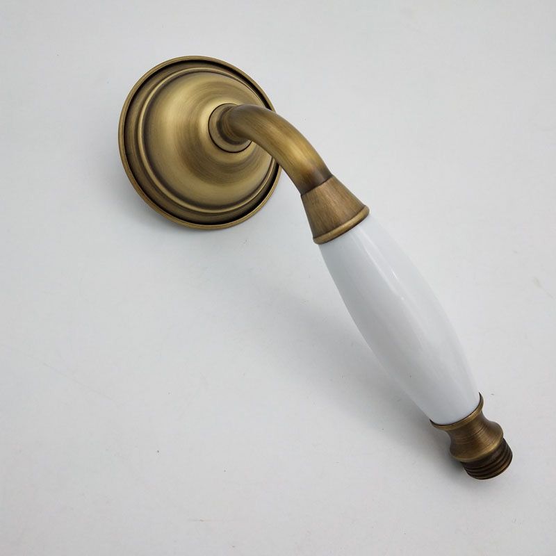 Rynx | Traditional Handheld Shower Head with Hose Polished Brass Wall Mounted Shower Head