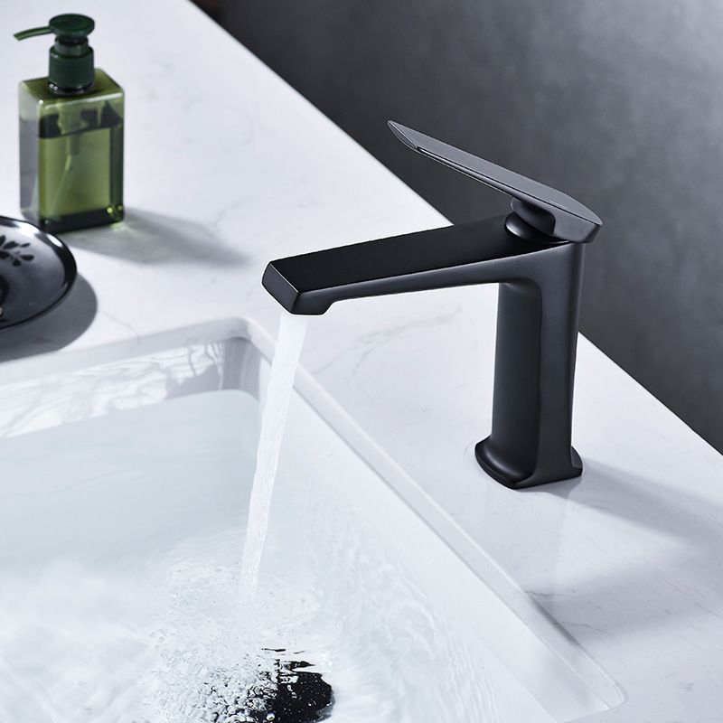 Rynx | Modern Basin Mixer Lever Handle Copper Low Arc Basin Mixer