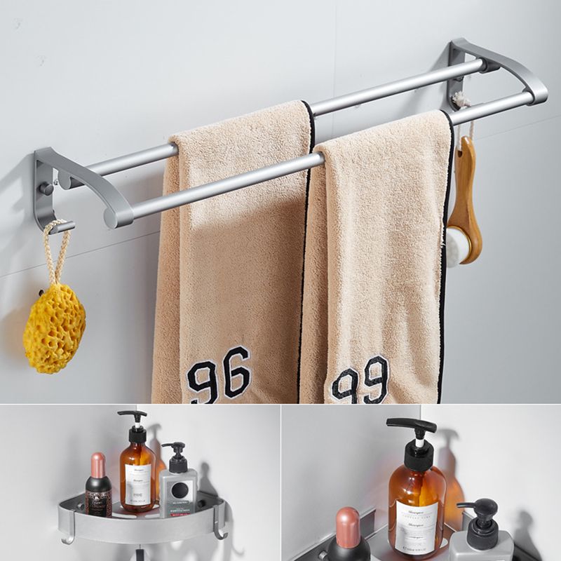Rynx | 6-piece contemporary bathroom accessory set bathroom shelf/towel bar paper holder included