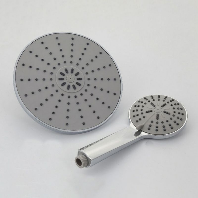 Rynx | Wall Mounted Round Shower Modern Style Metal Double Shower Heads