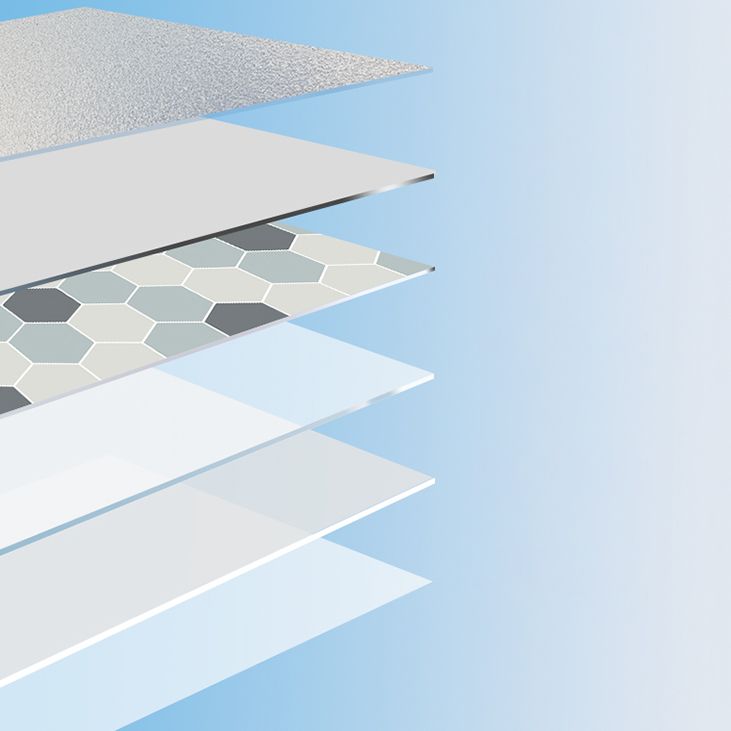 Rynx | Modern vinyl floor planks peel & stick grid print PVC flooring