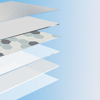 Rynx | Modern vinyl floor planks peel & stick grid print PVC flooring