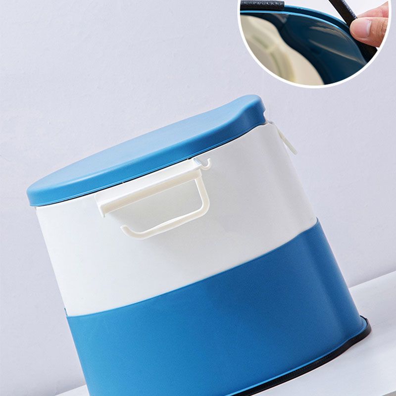 Rynx | Modern Flush Toilet Plastic Round Floor Mounted Toilet Bowl for Bathroom