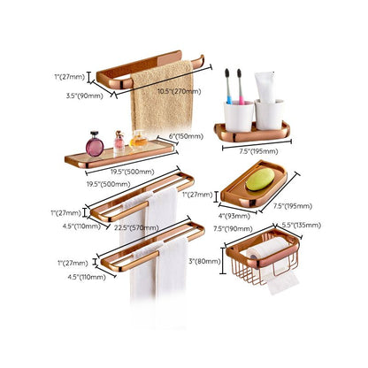 Rynx | 5-piece Vintage Bathroom Accessory Set Brass Fittings Set