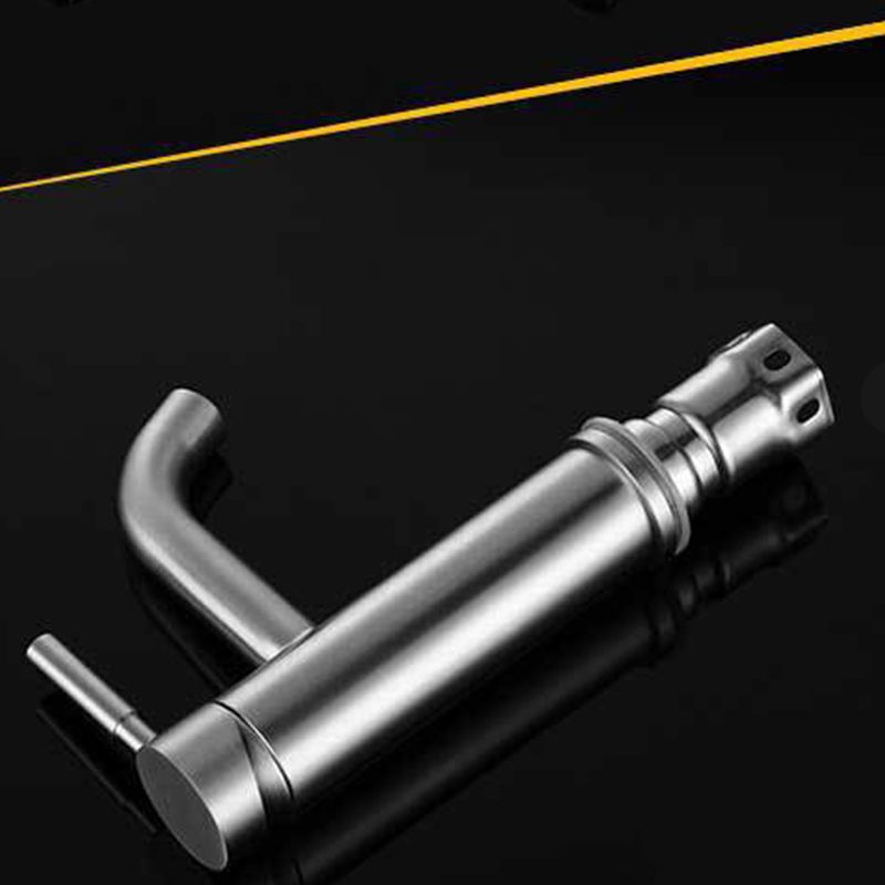 Rynx | Modern Silver Bathroom Faucet Single Handle Bathroom Tap with Lever Handle