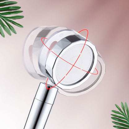 Rynx | Contemporary Shower Head Combination Handheld Shower Plastic Wall Mounted Silver Shower Head