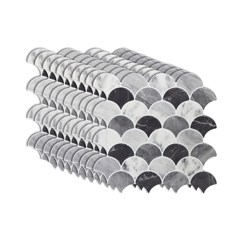 Rynx | Modern Peel and Stick Tiles PVC Fish Scales Peel and Stick Trim