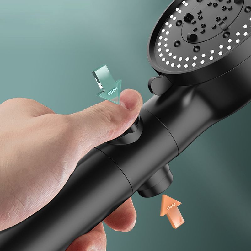 Rynx | Bathroom Shower Head 5-Stream Round Hand Shower Holder Wall Mount Shower Head