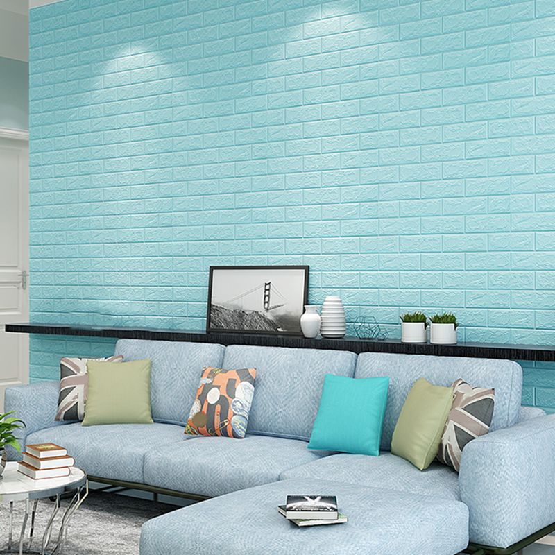 Rynx | Waterproof Wall Panel Peel and Press 3D Faux Brick Living Room PVC Wall Covering (10-Pack)