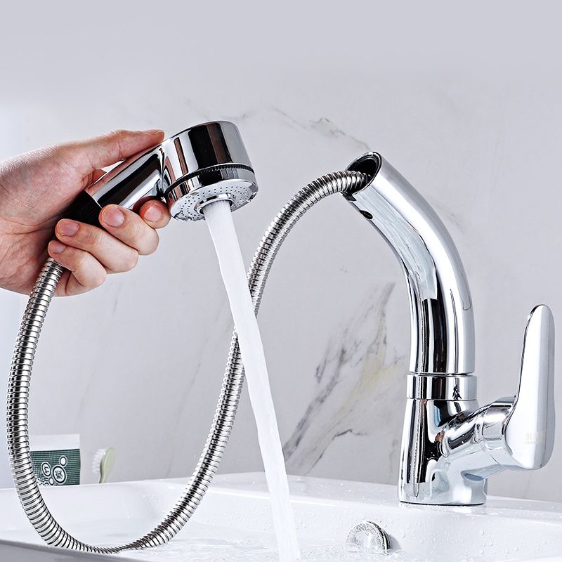 Rynx | Modern Simple Vessel Sink Faucet High Arc Bathroom Sink Faucet