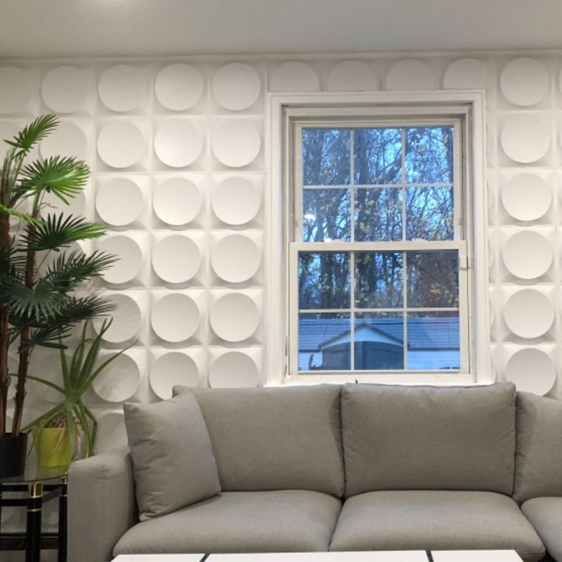 Rynx | Modern Style PVC Wall Panel Living Room Peel and Stick Wall Covering 3D Wall Covering