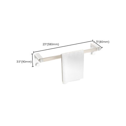 Rynx | White metal and acrylic bathroom accessories as single item or in set with bathroom shelf