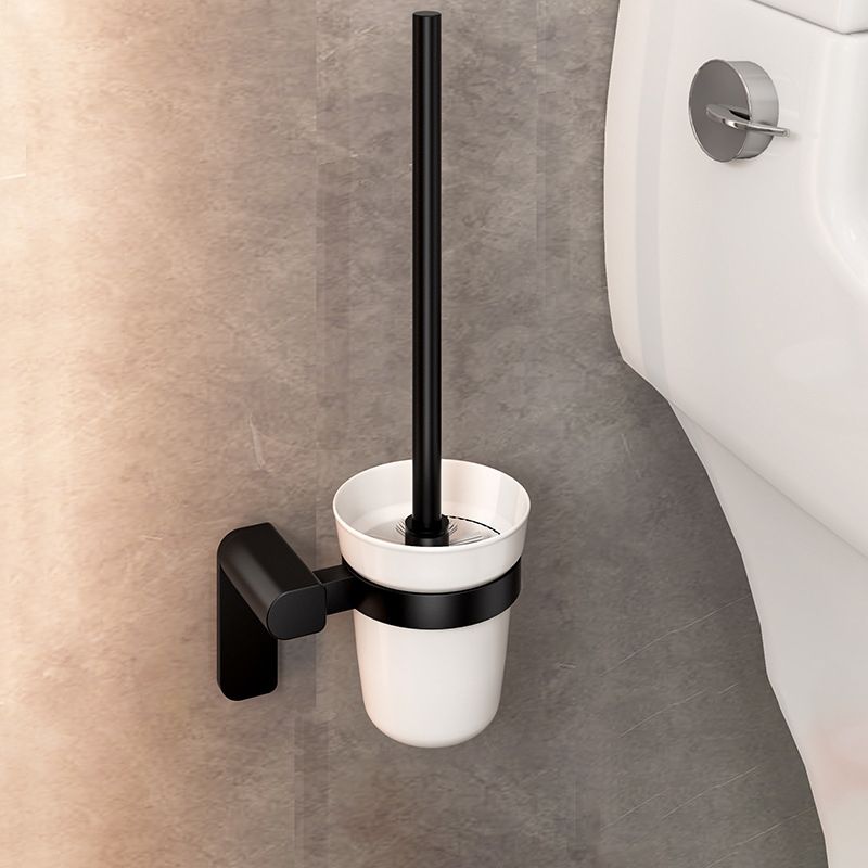 Rynx | Modern Bathroom Set with Bath Shelf/Towel Holder & Paper Holder Black Bathroom Hardware