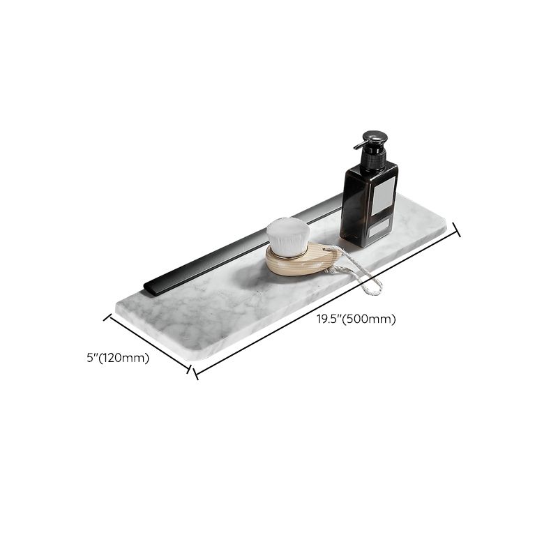 Rynx | Metal and Marble Bathroom Hardware Set as a Single Piece or as a Set in Black