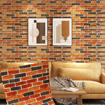 Rynx | Industrial Wall Panel 3D Brick Wall Panels Waterproof Stickers Wall Tiles Set of 10