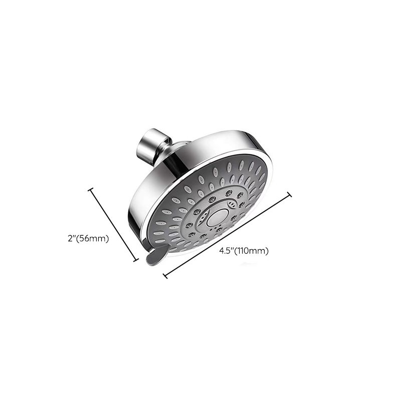 Rynx | Modern Fixed Shower Head with Catalyst 4-Inch Silver Wall Mount Shower Head