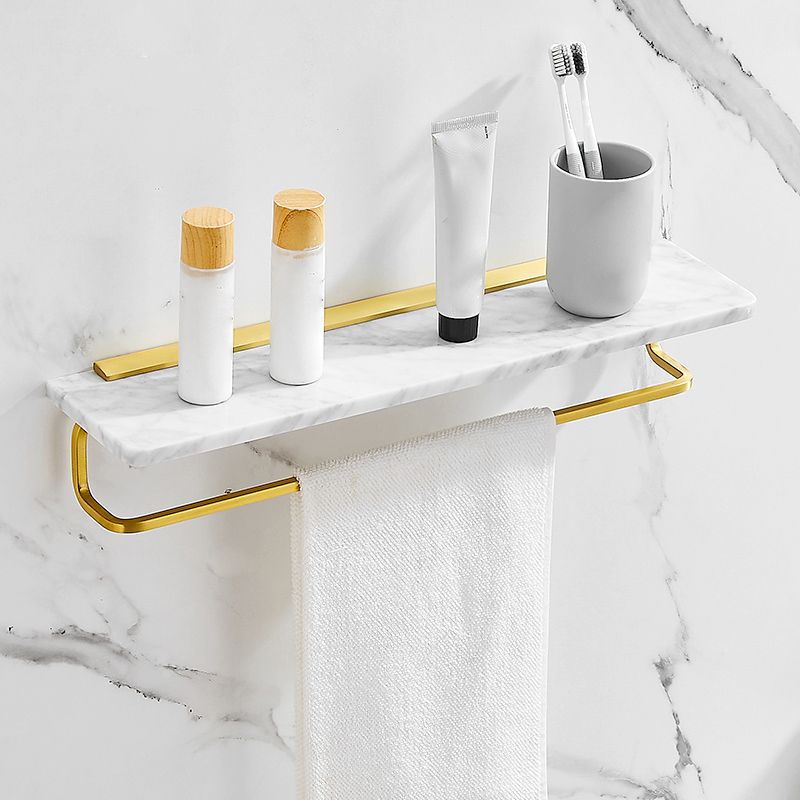 Rynx | 7-piece bathroom accessory set marble and metal bathroom hardware
