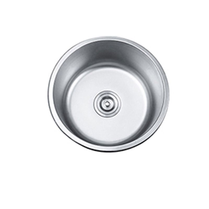 Rynx | Round Single Bowl Kitchen Sink Stainless Steel Sink with Drain Strainer Set