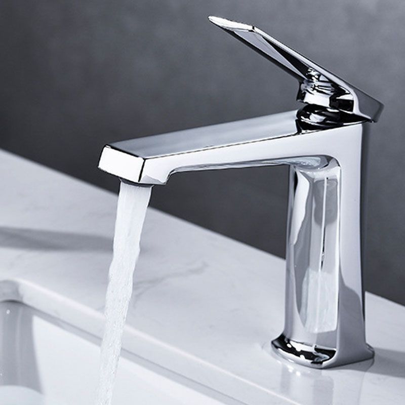 Rynx | Modern Basin Mixer Lever Handle Copper Low Arc Basin Mixer