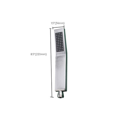 Rynx | Simple Rectangle Shower Head 304 Stainless Steel Hand Shower
