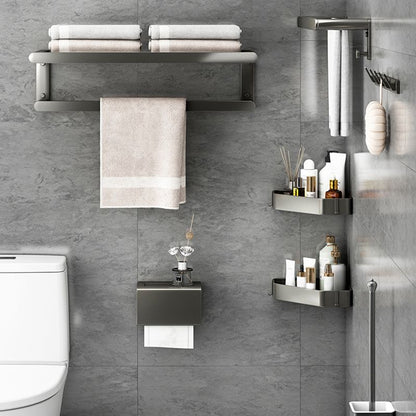 Rynx | Matte Gray Bathroom Hardware Set Modern Bathroom Accessories Set