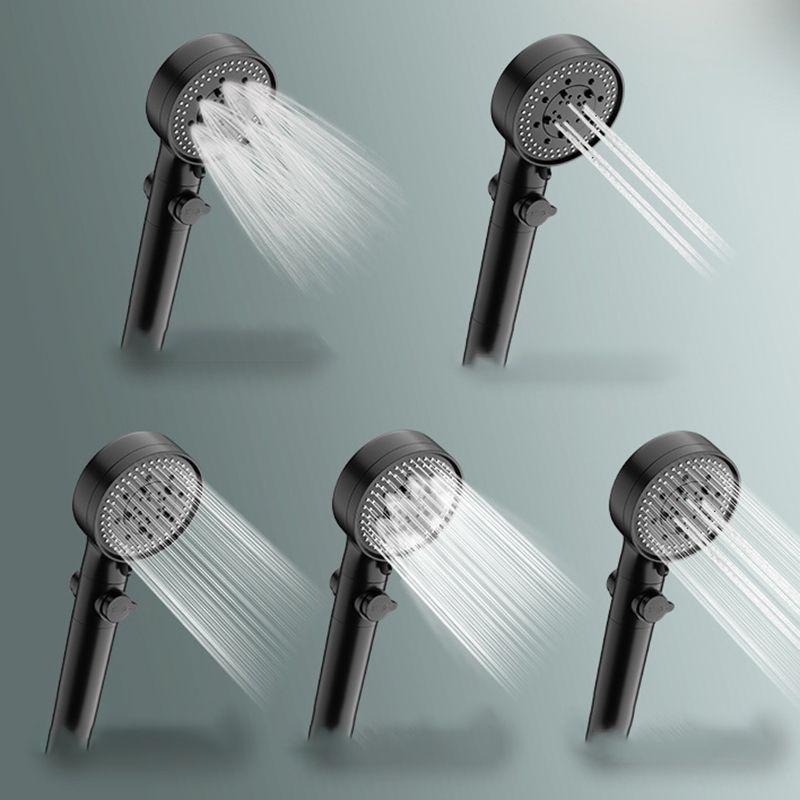 Rynx | Bathroom Shower Head 5-Stream Round Hand Shower Holder Wall Mount Shower Head