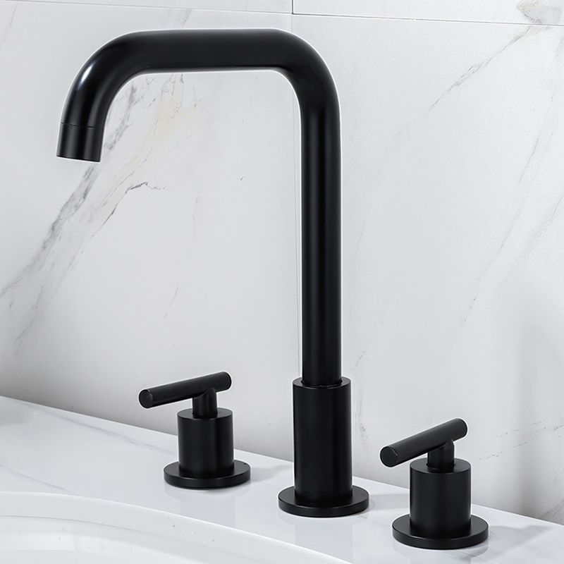 Rynx | Modern 2-Handle Bathroom Sink Faucet 3-Hole Widespread Bathroom Faucet