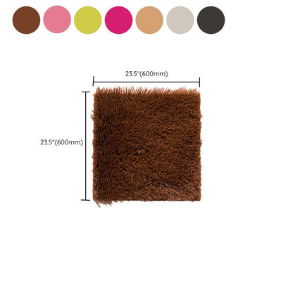 Rynx | Basic carpet tiles solid color long pile square bedroom carpet tiles