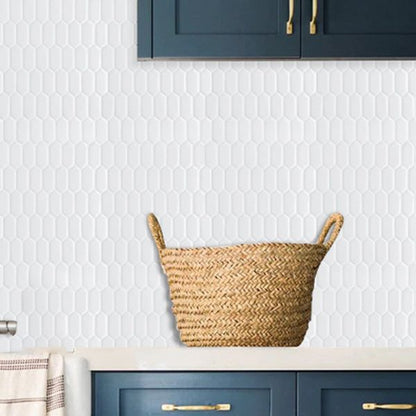 Rynx | Modern Peel & Stick Field Tile PVC Hexagon Mosaic Tile Peel and Stick Back Wall