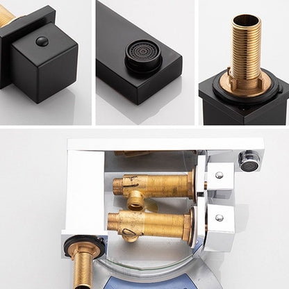Rynx | Traditional Roman Bathtub Faucet Set Copper Fixed Deck Mount with Handles