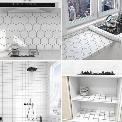 Rynx | Modern Backsplash Tile Smooth Peel-and-Stick Wall Tile for the Kitchen