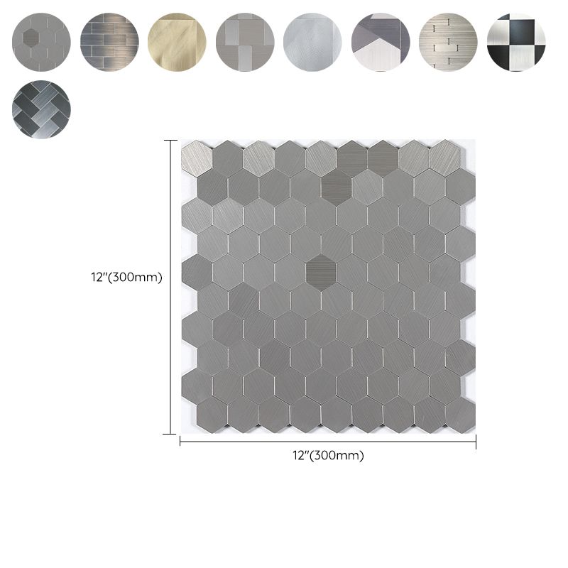 Rynx | Square Peel & Stick Mosaic Tile Waterproof Mosaic Tiles Wallpaper