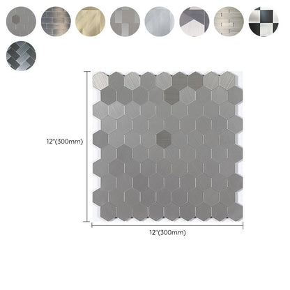 Rynx | Square Peel & Stick Mosaic Tile Waterproof Mosaic Tiles Wallpaper