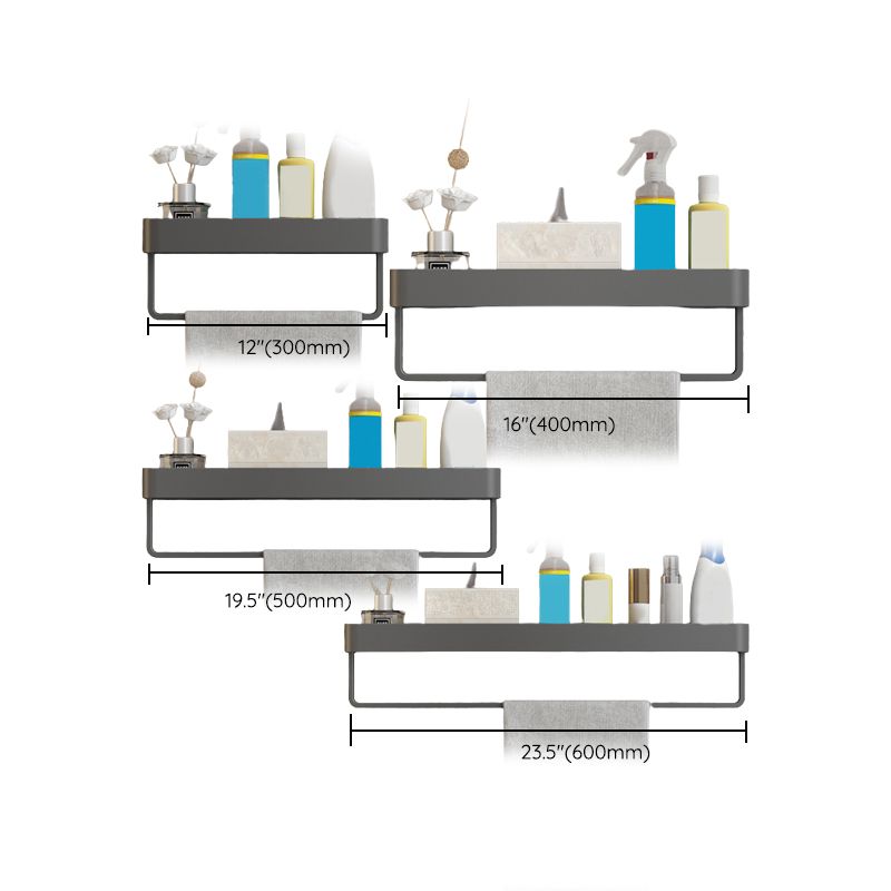 Rynx | Minimalist Matt Metal Bathroom Accessory Set Modern Bathroom Shelf