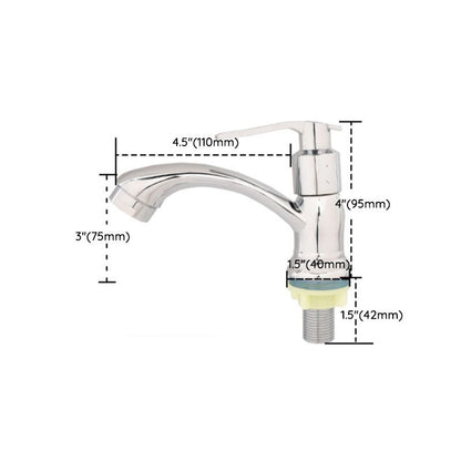 Rynx | Modern Bathroom Faucet Chrome Knob Handle with Water Hose Basin Faucet