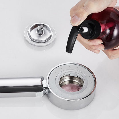 Rynx | Contemporary Wall-Mounted Shower Head Combination Chrome Round Hand Shower