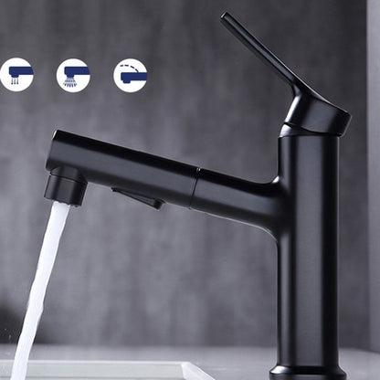 Rynx | Round Vessel Sink Bathroom Faucet Simple Style Faucet with Brass Material
