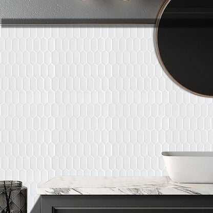 Rynx | Modern Peel & Stick Field Tile PVC Hexagon Mosaic Tile Peel and Stick Back Wall