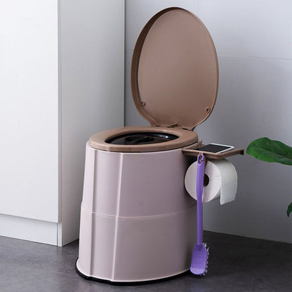 Rynx | Contemporary plastic floor-mounted toilet bowl with toilet seat for the bathroom