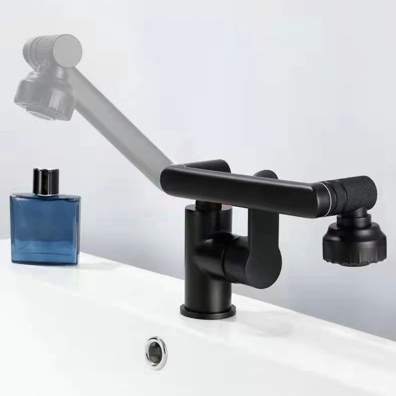 Rynx | Modern sink faucet stainless steel lever handles swivel spout sink faucet