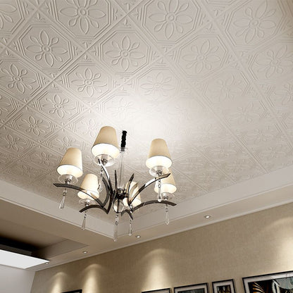 Rynx | Modern Wall Panel Floral 3D Print Peel and Stick Waterproof Wall Panels