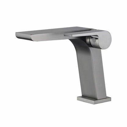 Rynx | Modern Faucet Brass Lever Waterfall Spout Sink Faucet